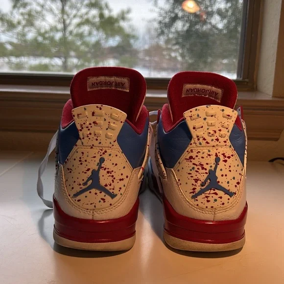 Custom Nike Jordan 4 - Houston Oilers display picture 2
